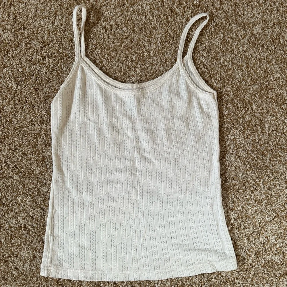 Rare Brandy Melville Japan Pointelle Cami (100% cotton) - Picture 3 of 4